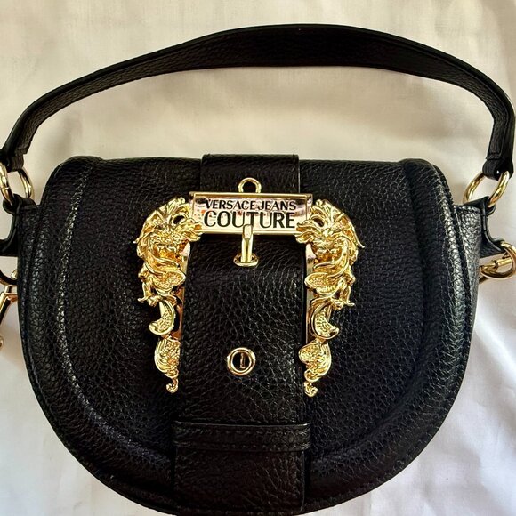 Versace Jeans Couture Black Mini Couture Crossbody Bag - Picture 2 of 8